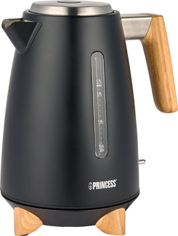 Princess Waterkoker Pure 236061 - 1.7 liter - 3000W - 360° draaibaar - Zwart - RVS