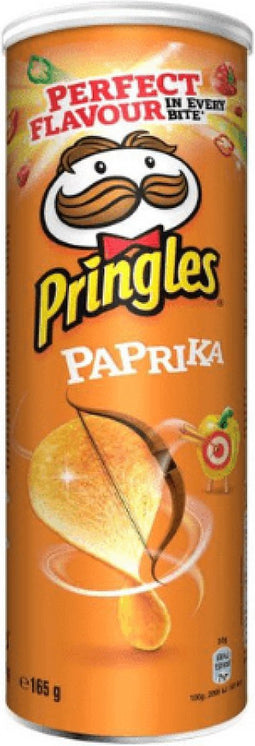 Pringles Paprika Doos 19 bussen x 165 gram