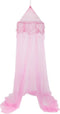 Prinsessen Klamboe kinderkamer - Klamboe Baby kamer - Klamboe 1 persoons - Voor boven bed - Roze - 60 x 60 x 250 Cm