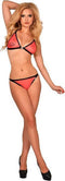 Printed Datex bh-setje rood - XL