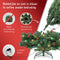PristinePine Nordic Forest Fir - Volle Kerstboom met LED-verlichting (1339 takken) - Kunstkerstboom inclusief opbergtas en handschoenen - 380 Gekleurde en Warm witte lampjes - Bediening via app - 210 cm