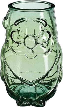 Mica Decorations Lantaarn Santa - 20x20x32 cm - Glas - Licht Groen