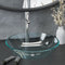 vidaXL - Wastafel - met - kraan - en - pop-up - afvoer - gehard - glas - transparant