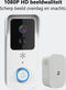 Living Needs Videodeurbel - Draadloze Deurbel met Camera - 1080P HD - Grijs