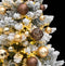 vidaXL - Kunstkerstboom - met - scharnieren - 150 - LED - en - kerstballen - 120 - cm