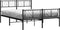 vidaXL-Bedframe-met-hoofd--en-voeteneinde-metaal-zwart-150x200-cm