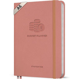 Systemyze S0112 - Budget Planner - Kasboek inkomsten en uitgaven - A5 - Roze