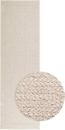 vidaXL - Vloerkleed - ZIZUR - room - binnen - en - buiten - 80x250 - cm - jute - look