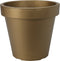 Pro Garden Plantenpot/bloempot Botanic Gold - Tuin buiten - kunststof - mat goud- Dia 30 cm - rond