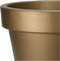 Pro Garden Plantenpot/bloempot Botanic Gold - Tuin buiten - kunststof - mat goud- Dia 30 cm - rond