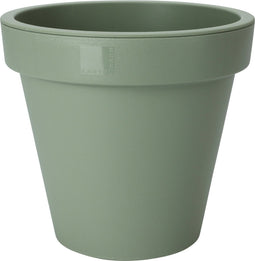 Pro Garden Plantenpot/bloempot Botanic - Tuin buiten - kunststof - groen - Dia 40 cm - rond
