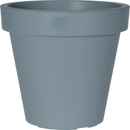 Pro Garden Plantenpot/bloempot Botanic - Tuin buiten - kunststof - blauw - Dia 35 cm - rond
