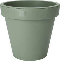 Pro Garden Plantenpot/bloempot Botanic - Tuin buiten - kunststof - groen - Dia 20 cm - rond