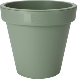 Pro Garden Plantenpot/bloempot Botanic - Tuin buiten - kunststof - groen - Dia 50 cm - rond