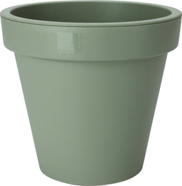 Pro Garden Plantenpot/bloempot Botanic - Tuin buiten - kunststof - groen - Dia 35 cm - rond