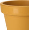 Pro Garden Plantenpot/bloempot Botanic - Tuin buiten - kunststof - okergeel - Dia 35 cm - rond