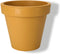 Pro Garden Plantenpot/bloempot Botanic - Tuin buiten - kunststof - okergeel - Dia 35 cm - rond