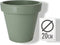 Pro Garden Plantenpot/bloempot Botanic - Tuin buiten - kunststof - groen - Dia 20 cm - rond