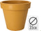 Pro Garden Plantenpot/bloempot Botanic - Tuin buiten - kunststof - okergeel - Dia 35 cm - rond