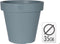 Pro Garden Plantenpot/bloempot Botanic - Tuin buiten - kunststof - blauw - Dia 35 cm - rond