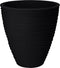 Pro Garden Plantenpot/bloempot Dunes - Tuin - stevig kunststof - antraciet - D40 x H42 cm - Voor buiten