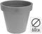 Pro Garden Plantenpot/bloempot Terras Master- dubbelwandig kunststof - grijs - D60 x H55 cm - Voor buiten