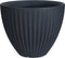 Pro Garden plantenpot/bloempot - Tuin - kunststof - antraciet grijs - D39 x H40 cm