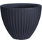 Pro Garden plantenpot/bloempot - Tuin - kunststof - antraciet grijs - D39 x H40 cm