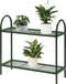 Pro Garden Plantenrek/plantentafel - groen - metaal - opvouwbaar - 60 x 22 x 58 cm