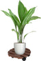 Pro Garden Plantentrolley - hout - bruin - rond - D29 cm - 100 kilo