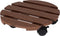 Pro Garden Plantentrolley - hout - bruin - rond - D29 cm - 100 kilo