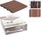 Pro Garden Tuintegel/terrastegels - 6x stuks - bruin - kunststof - 30 x 30 cm - vlonder vloertegels - klikbaar