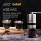 Pro Koffiemolen – Handmatig – Bonenmaler - Koffiebonen Maler – Koffiemaler stalen schijven – 6 verstelbare standen – Incl Deksel - VDN