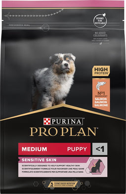 Pro Plan Puppy Medium Sensitive Skin - Honden Droogvoer - Zalm - 3 kg