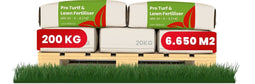 Pro Turf & Gazonmeststof (200kg, 6.650m2) - Speciaal voor Grote Gazons, Sportvelden & Golfbanen - Gefaseerde Afgifte - Gazonmeststof - Meststof Gazon - Voor een Diepgroen Sterk Gazon Zonder Mos en Onkruid - NPK+Mg+S (20+5+8 +4 +9) - Organifer
