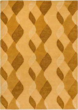 Vloerkleed Brink & Campman Decor Riff Straw Yellow 98206 - maat 160 x 230 cm