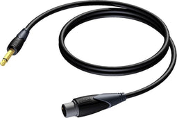 Procab CLA900 XLR (v) - 6,35mm Jack mono (m) audiokabel - 10 meter