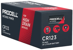 PROCELL INTENSE CR123 LITHIUM BATTERIJ 3VOLT - 10 batterijen