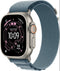 Apple Watch Ultra 3 - Wifi + 5G - 49 mm - Natural Titanium Case Light Blue Alpine Loop Medium