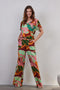 DIDI Dames Printed pants Breezer in offwhite with Seasons print maat