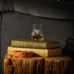 Proefglas Gegraveerd met Schotse Hooglander - Just Slate Company Scotland