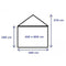 Professionele Partytent PVC 4x8x2,6 mtr in Wit