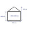 Professionele Partytent PVC 5x8x2,6 mtr in Wit