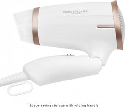 ProfiCare PC-HT 3009 - Föhn - inklapbaar - 1400 Watt - wit