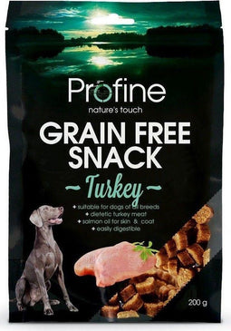 Profine graanvrije snack turkey 200 gram.