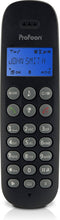 Profoon PDX-300 TRIPLE DECT telefoon triple, zwart - perfecte geluidskwaliteit - verlicht display