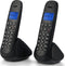 Profoon PDX-320 DECT telefoon - 2 handposten - Telefoonboek met ruimte voor 50 nummers - Zwart