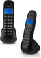 Profoon PDX-320 DECT telefoon - 2 handposten - Telefoonboek met ruimte voor 50 nummers - Zwart