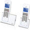 Profoon PDX-8420 WT/TE DECT Draadloze telefoons - 2 Handposten GAP compatible - Wit/Taupe