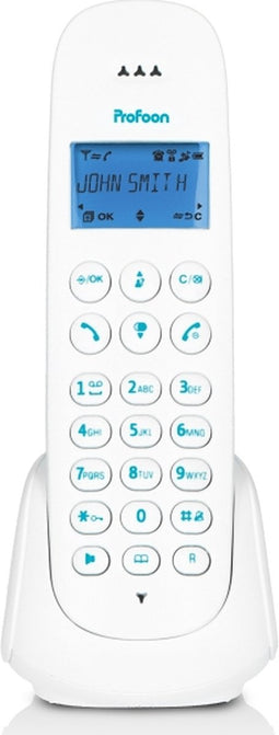 Profoon PDX300BW - DECT telefoon met 1 handset, blauw